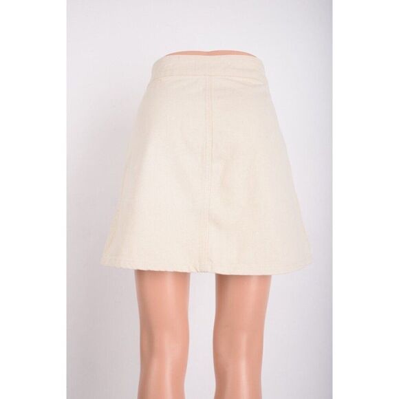 Triarchy Womens Ms.Triarchy Off White Short Denim Skirt XS EU 25 3009-201 New - Picture 4 of 8
